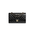 Structured Black Shoulder Bag