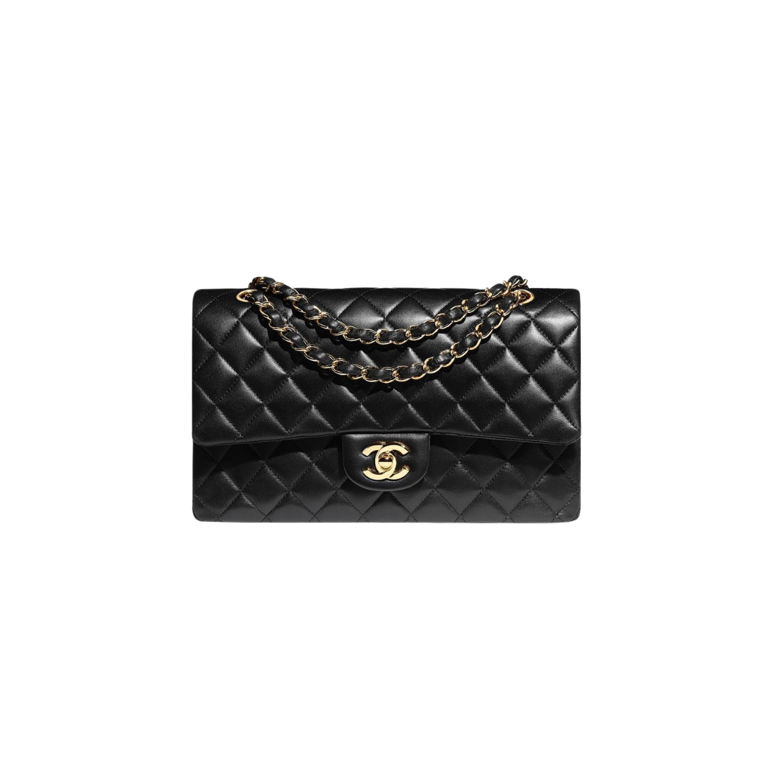 Structured Black Shoulder Bag